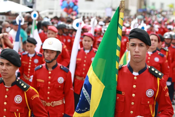 Salvador Bahia Brazil July 2022 Public School Students Military Education — ストック写真