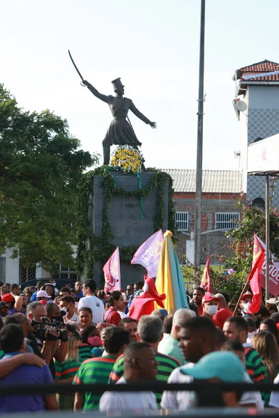 Salvador Bahia Brasil Julio 2022 Estatua Heroína María Quiteria Ciudad —  Fotos de Stock