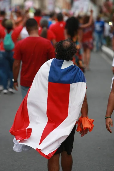 Salvador Bahia Brasilien Juli 2022 Als Cangaceiro Verkleidete Menschen Während — Stockfoto