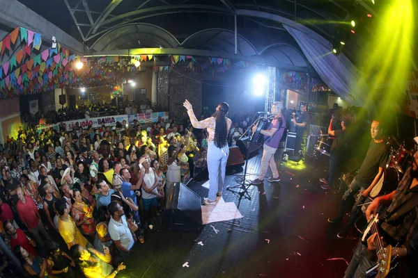 Salvador Bahia Brasile Giugno 2022 Cantante Cicinho Assis Durante Una — Foto Stock