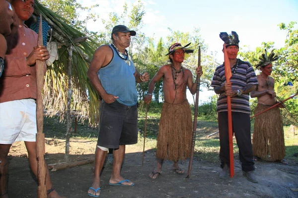 Prado Bahia Brazil July 2008 Pataxo Indians Cahi Village Prado — Stok fotoğraf