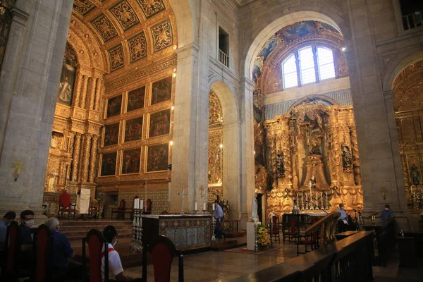 Salvador Bahia Brasil Marzo 2022 Vista Interna Catedral Basílica Ciudad — Foto de Stock