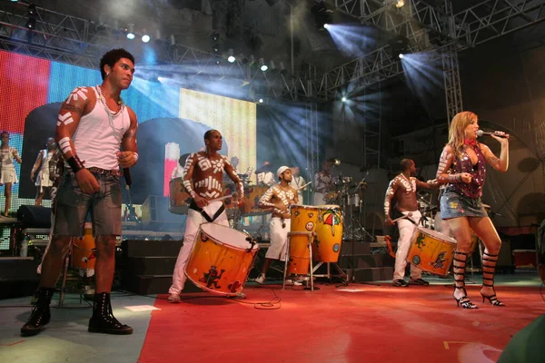 Salvador Bahia Brazil March 2007 Denny Denan Lead Singer Band — Stok fotoğraf