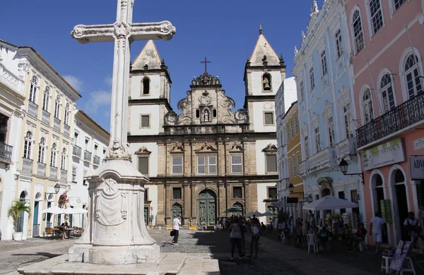 Salvador Bahia Brahbed Марта 2014 Года Вид Исторический Центр Сальвадора — стоковое фото