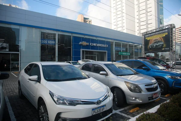 Salvador Bahia Brasil Julio 2022 Fachada Concesionario Fabricante Chevrolet Ciudad — Foto de Stock