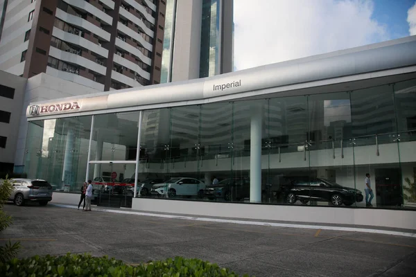 Salvador Bahia Brazil July 2022 Facade Honda Manufacturer Dealership City — ストック写真