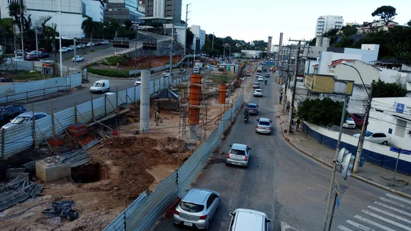 Salvador Bahia Brazil July 2022 View Construction Site Exclusive Lane —  Fotos de Stock