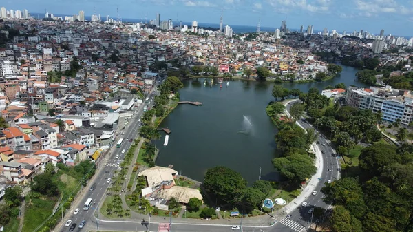Salvador Bahia Brazil August 2022 Aerial View Dique Itororo Salvador — 图库照片