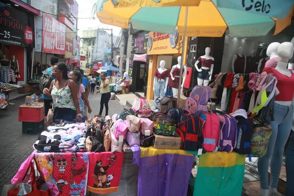 Salvador Bahia Brazil August 2022 View Street Shops Downtown Salvador —  Fotos de Stock