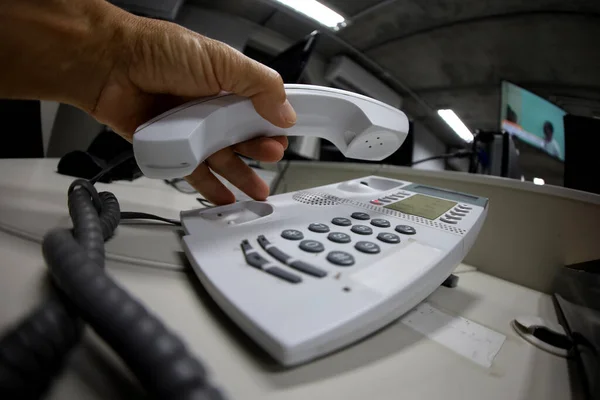 Salvador Bahia Brazil August 2022 Landline Phone Office City Salvador — Stok fotoğraf