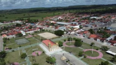 cardial da silva, bahia, brazil - august 2, 2022: view of Divina Pastora parish in the city of Cardeal da Silva.