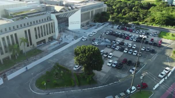 Salvador Bahia Brazil August 2022 Building Bahia Court Justice City — Stockvideo