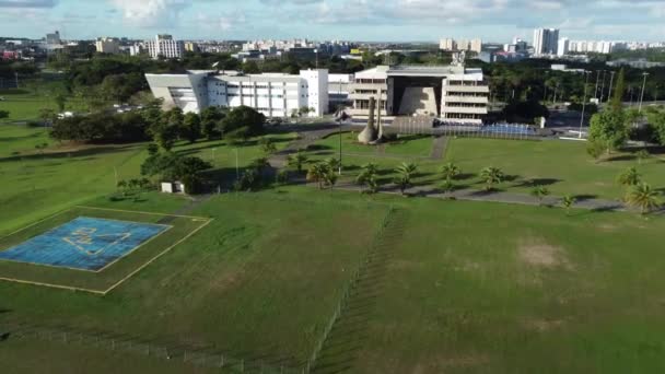 Salvador Bahia Brail August 2022 Повітряний Вид Законодавчої Асамблеї Баїя — стокове відео