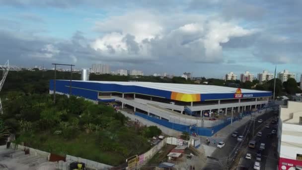 Salvador Bahia Brazil August 2022 View Assai Supermarket Cabula Neighborhood — Vídeo de stock