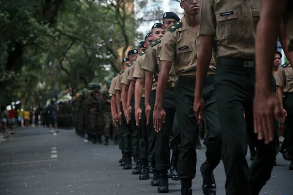 Salvador Bahia Brazil September 2022 Military Personnel Brazilian Army Participate — Foto de Stock