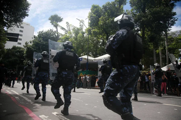 Salvador Bahia Brazil September 2022 Members Salvador Municipal Guard Participate — Photo