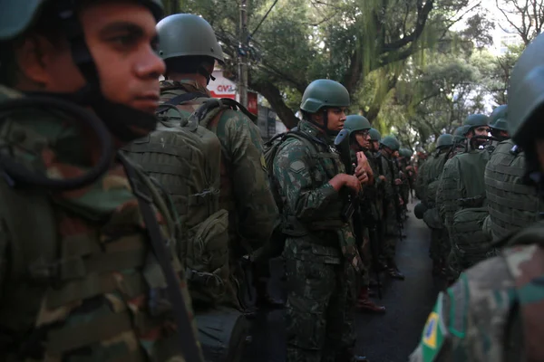 Salvador Bahia Brazil September 2022 Military Personnel Brazilian Navy Participate — ストック写真