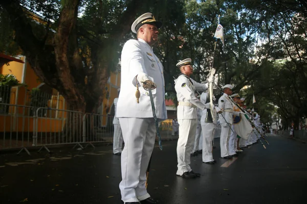 Salvador Bahia Brazil September 2022 Military Personnel Brazilian Navy Participate — Stock fotografie