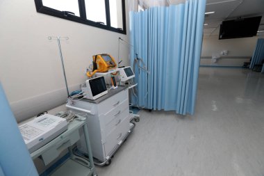 irece, bahia, brrazil - 13 Eylül 2022: Irece şehrinde kanser tedavisi için bir devlet hastanesi manzarası