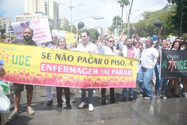 Salvador Bahia Brasil Setembro 2022 Ativistas Protestam Durante Grito Dos — Fotografia de Stock