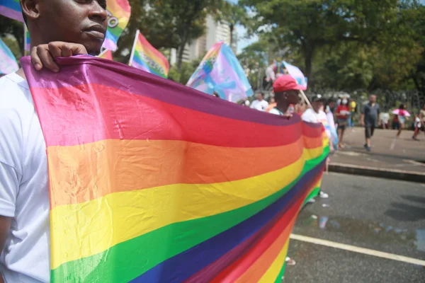 Salvador Bahia Brazil September 2022 Шанувальники Lgbtqiap Причини Протесту Під — стокове фото