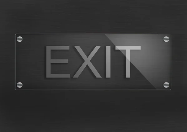 PLATE exit — Stock Photo, Image