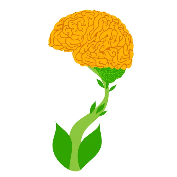 Hjärnan träd — Stock vektor