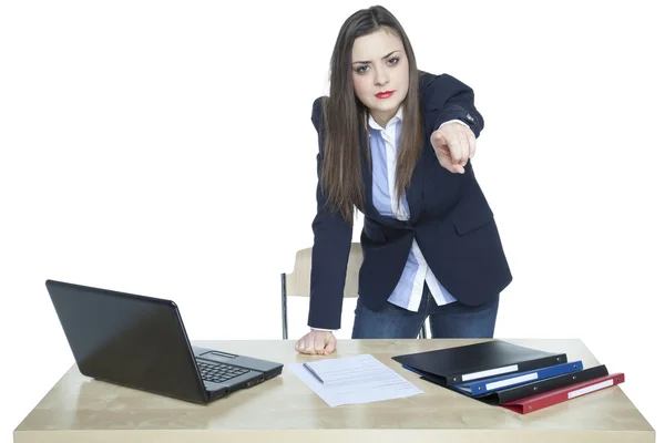 Femme d'affaires en colère — Photo