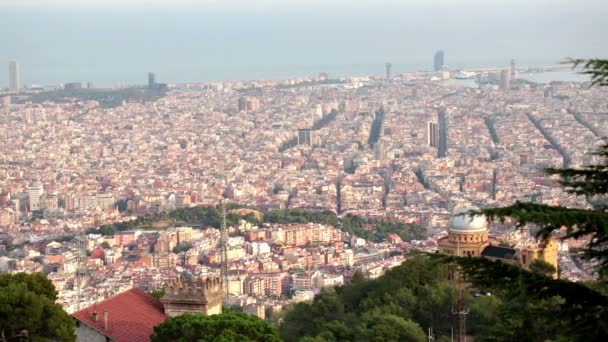 Panoráma města Barcelona — Stock video