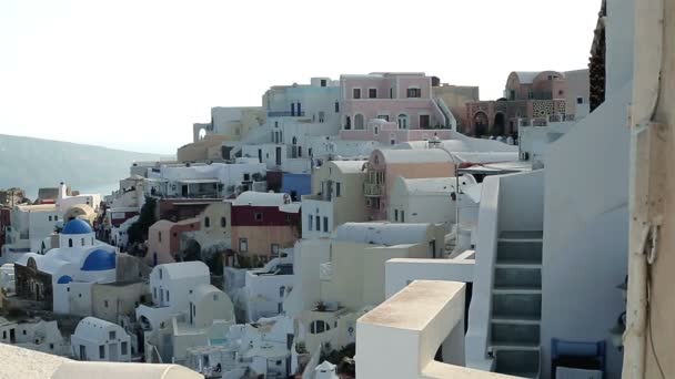 Klassiska santorini arkitekturen — Stockvideo