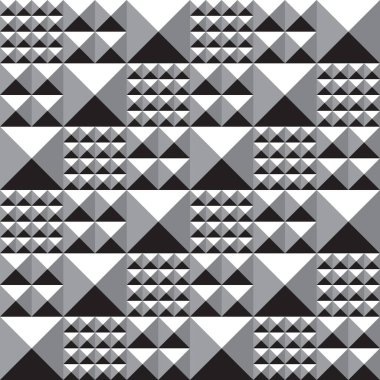 Piramit kabartma hacmi yüzeyi olan kusursuz mozaik desen. Tek renkli gri gözlükler. Vektör