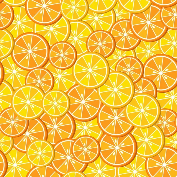 Background Slices Citrus Lemon Orange Fruits Bright Composition Good Branding — Stock Vector