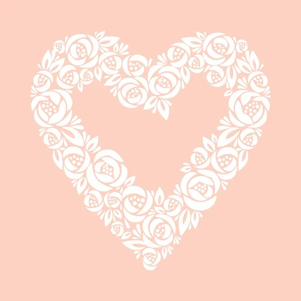 結婚式の花の花輪 — ストックベクタ