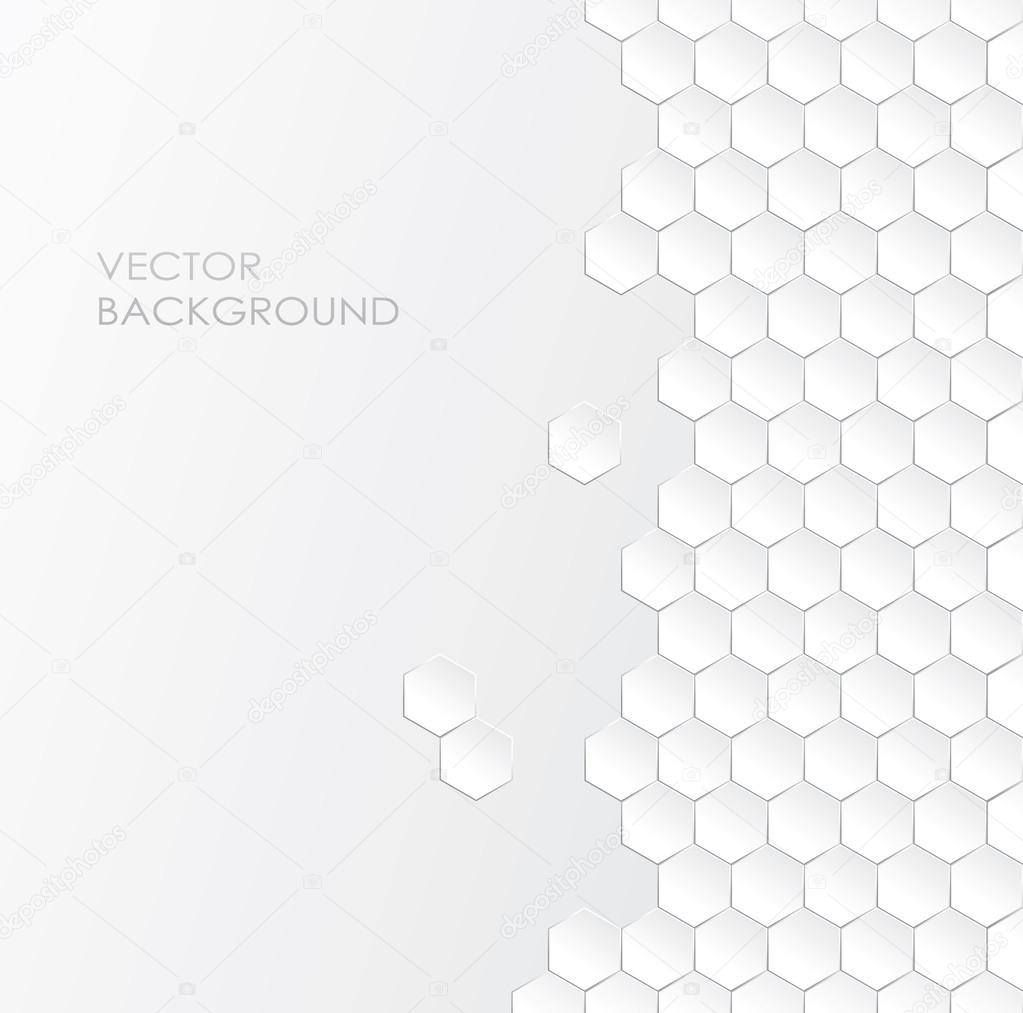 Hexagonal background with 3d effect