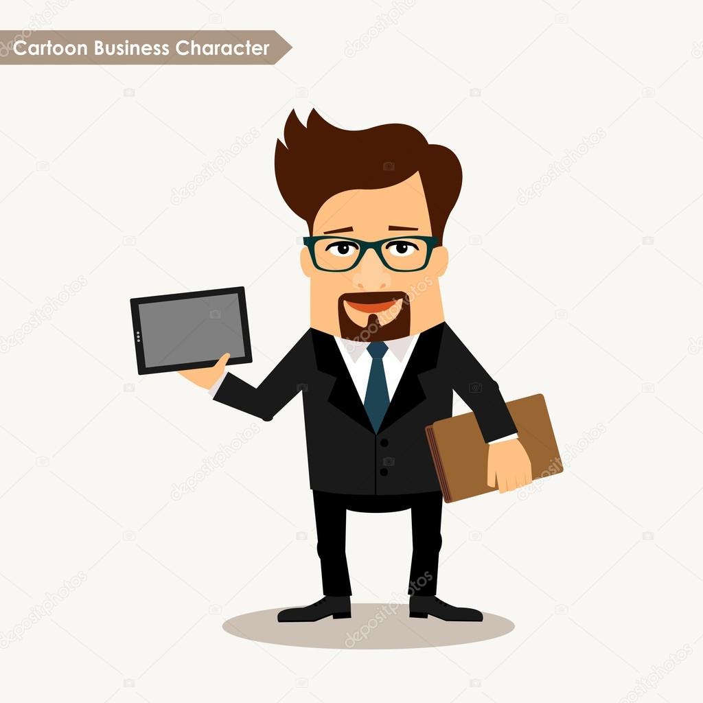 Cartoon business character
