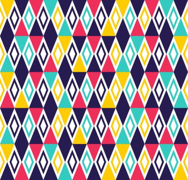Vintage geometrik seanless desen