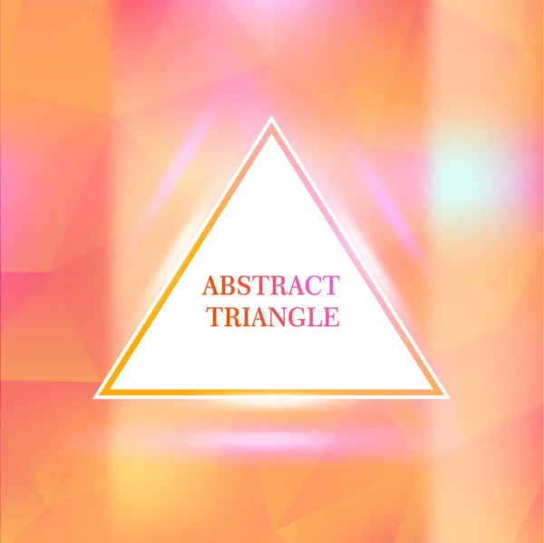 Triangle Border with Light Effects — Stock Vector