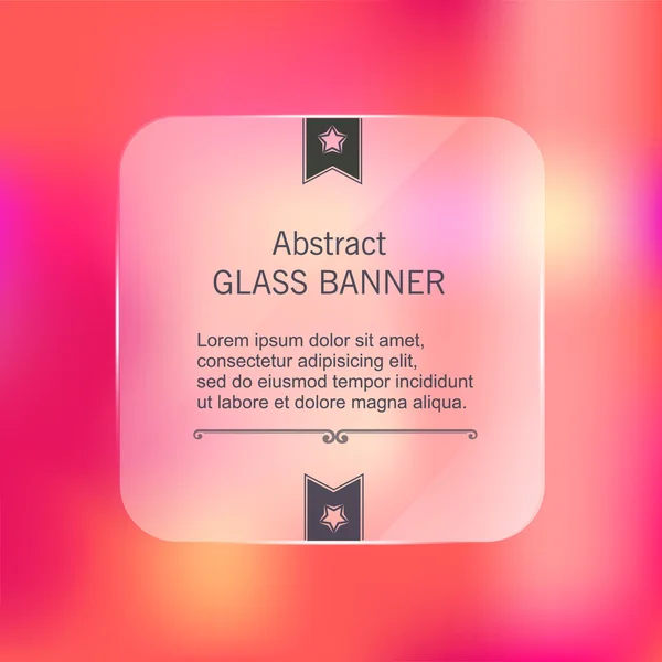 Vector abstracto hipster web banner — Archivo Imágenes Vectoriales