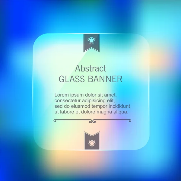 Vector abstracto hipster web banner — Archivo Imágenes Vectoriales