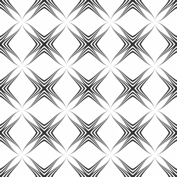 Geometric monochrome seamless pattern — Stock Vector