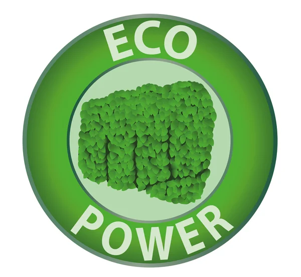 Eco poder — Archivo Imágenes Vectoriales