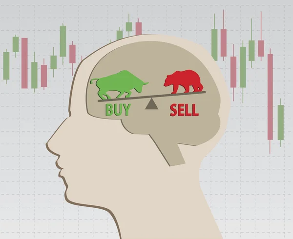 A decisão de comprar ou vender . —  Vetores de Stock