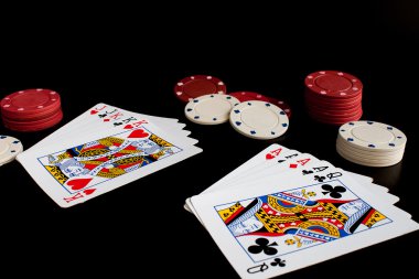 Games with French cards clipart