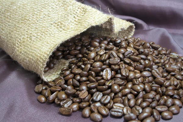 Taška na kávová zrna — Stock fotografie