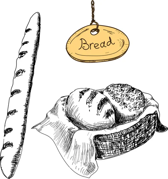 Pão. —  Vetores de Stock