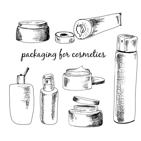 Embalaje para cosméticos — Archivo Imágenes Vectoriales