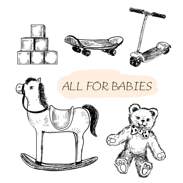 Alle voor baby 's — Stockvector