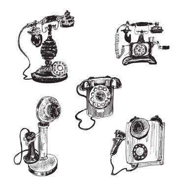 eski vintage telefon