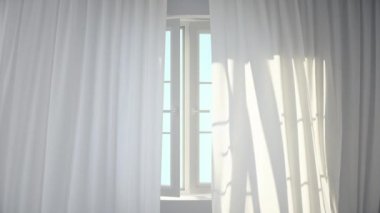 Parlak Güneşli Pencere Odası