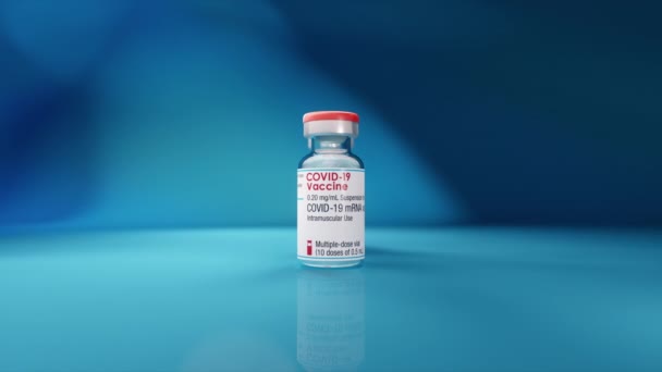 Flacon de vaccin contre le coronavirus — Video